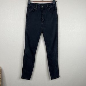 NEUW Womens Marilyn Skinny Jeans Size 10/28 Black Super High Rise Denim Slim Fit